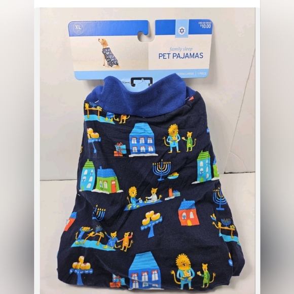 New Holiday Pet Pajamas~Hanukkah~Large~Winter Dog Clothes - Picture 1 of 7